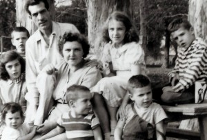 The Miller Family, 1954 (Avis with her parents and younger siblings).